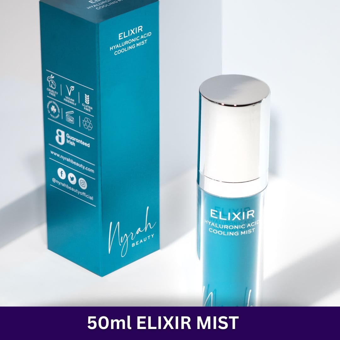 Defend 50ml ELIXIR - Hyaluronic Acid Cooling Mist - Nyrah Beauty with unit carton
