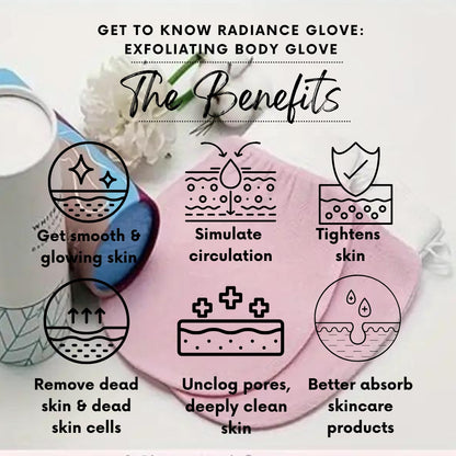 BENEFITS OF Radiance Glove: Exfoliating Body Glove