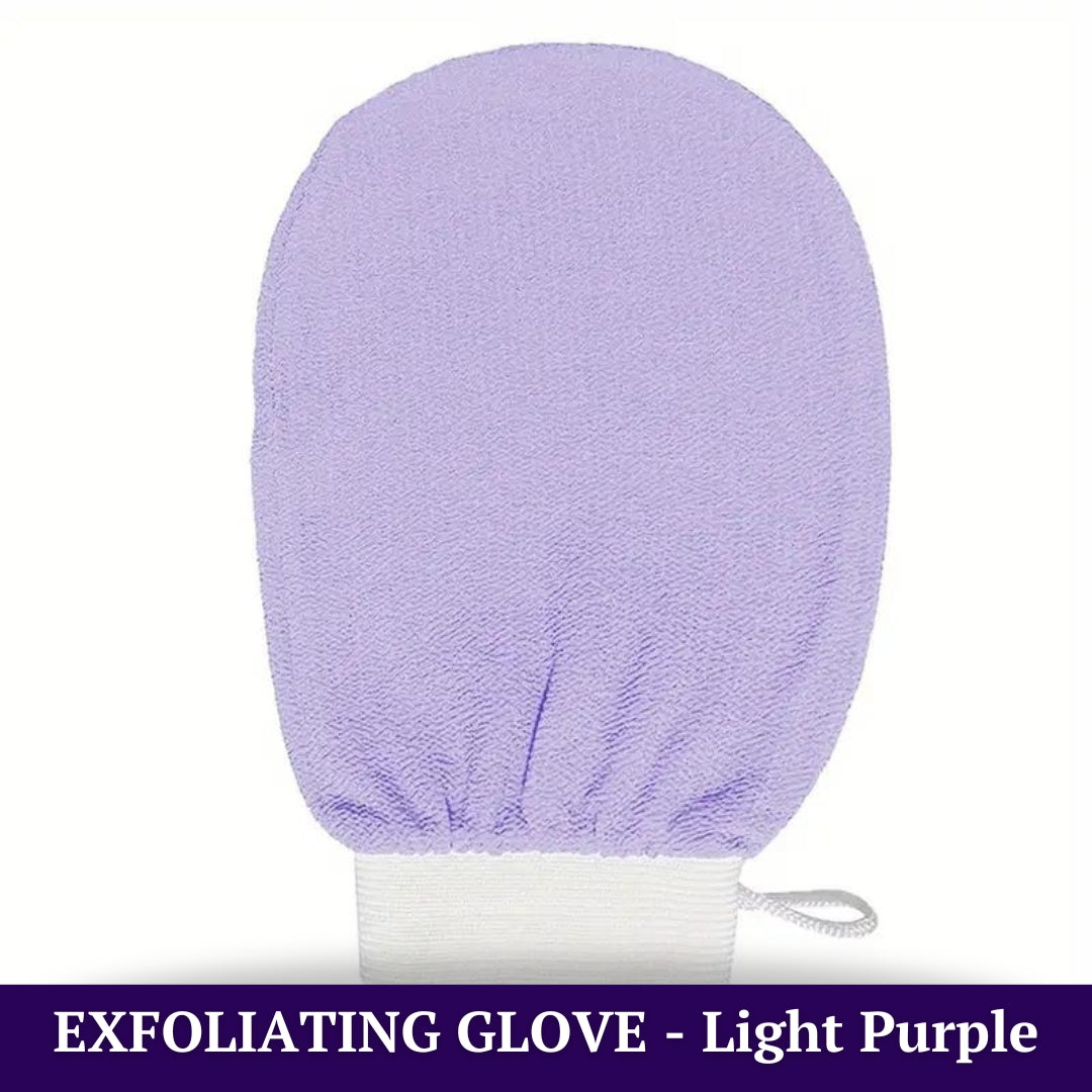 LIGHT PURPLE  Radiance Glove: Exfoliating Body Glove