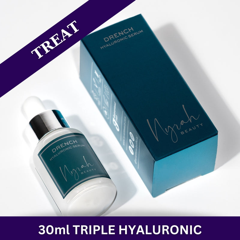 TREATMENT: DRENCH - Triple Molecular Weight Hyaluronic Serum - Nyrah Beauty