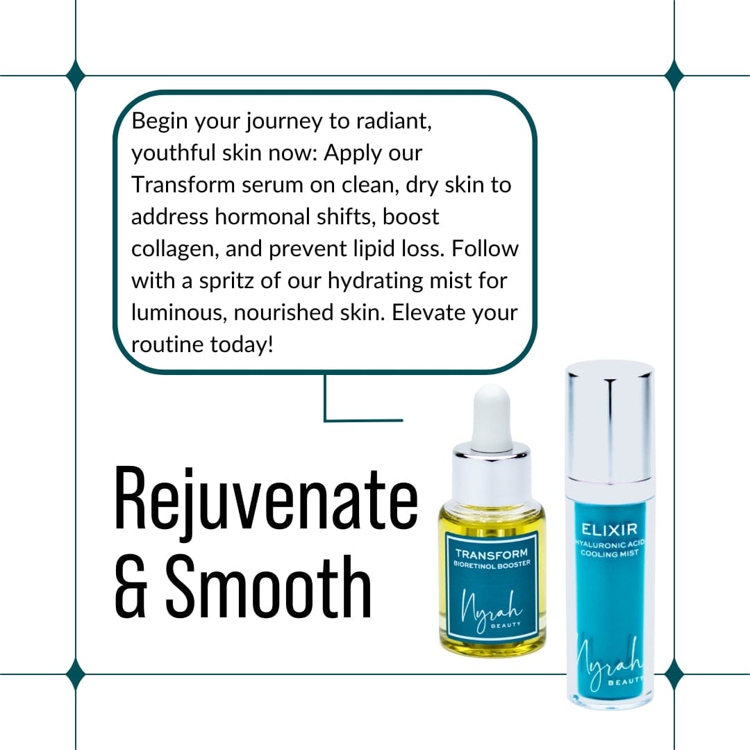 DUO PACK: Rejuvenate & Smooth (TRANSFORM 30ml + Choice of Mist: ELIXIR or TONIC 50ml)