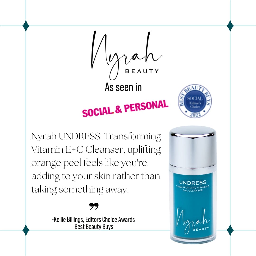 NYRAH BEAUTY MEDIA MENTIONS IMAGE WITH BEST BEAUTY BUY TEXT FROM SOCIAL & PERSONAL