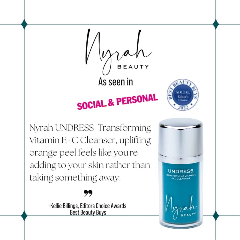 NYRAH BEAUTY MEDIA MENTIONS IMAGE WITH BEST BEAUTY BUY TEXT FROM SOCIAL & PERSONAL